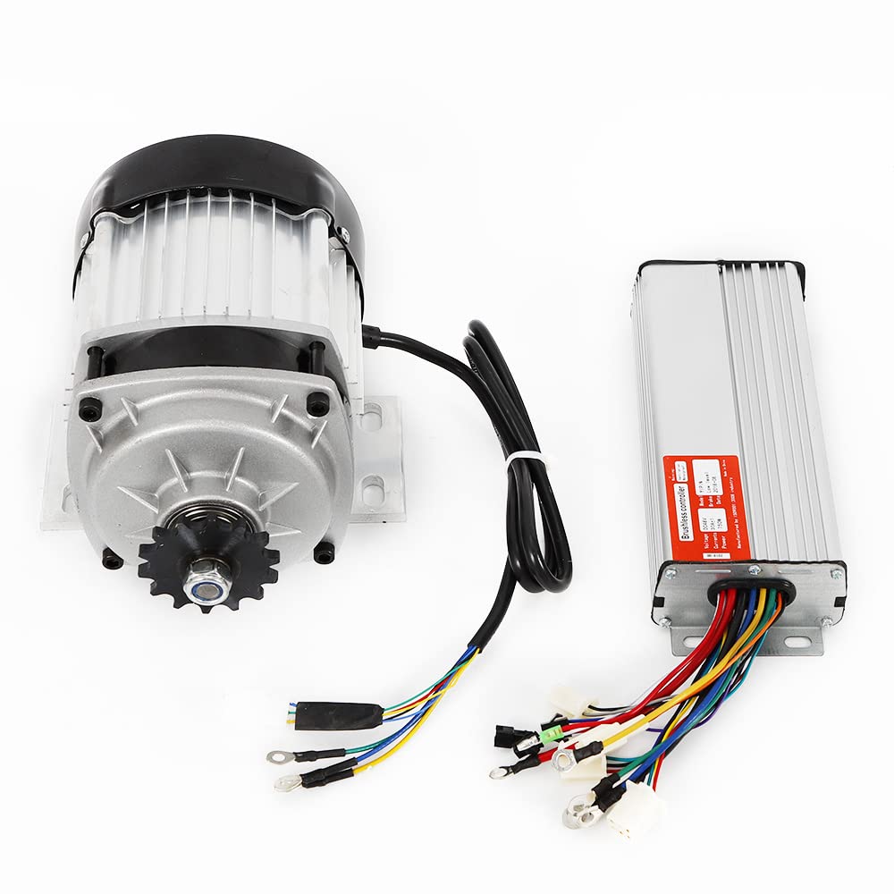 48V Electric Brushless Dc Motor Kit, 750W 3100Rpm High Speed Electric Scooter Motor, Dc Brushless Electric Motor Speed Controller for Electric Tricycle, E-Bikes, Electric Scooters
