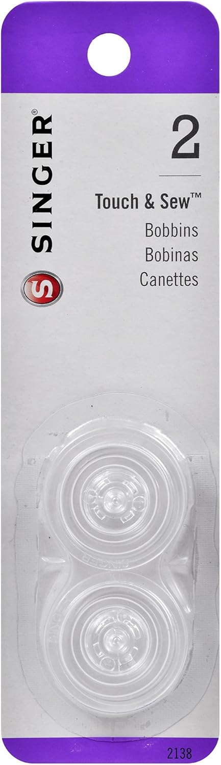SINGER 2138 Bobbins Touch and Sew Transparent, 2-Count,