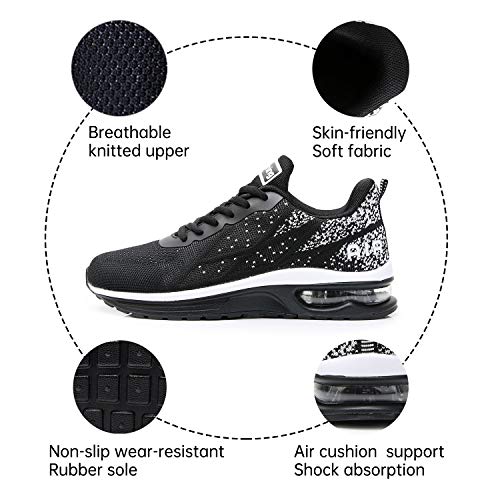 RomenSi Womens Air Athletic Running Sneakers Fashion Breathable Sport Gym Walking Tennis Shoes (US5.5-10 B(M)