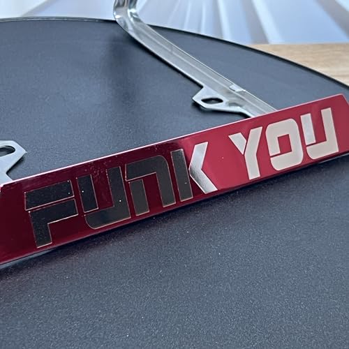 Bottom Cut OutLicense Plate Frame Matte White Powder Coated Universal Fit Aluminum Screw On Cap Cover, T304 Stainless Steel, Rust Proof Weather Proof Stainless Steel Screws (Qty: 1 Frame)