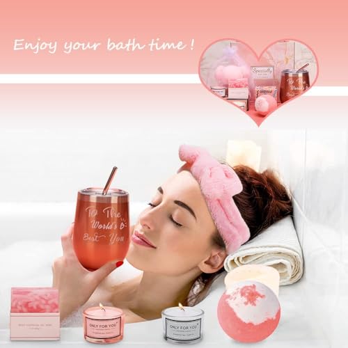 Birthday Gifts for Women,Relaxing Spa Gift for Women,Unique Happy Birthday Bath Set Gift Box for Her Mom Sister Best Friend,Mothers Day Gifts for women 40th 50th 60th Birthday Gifts Self Care Gifts