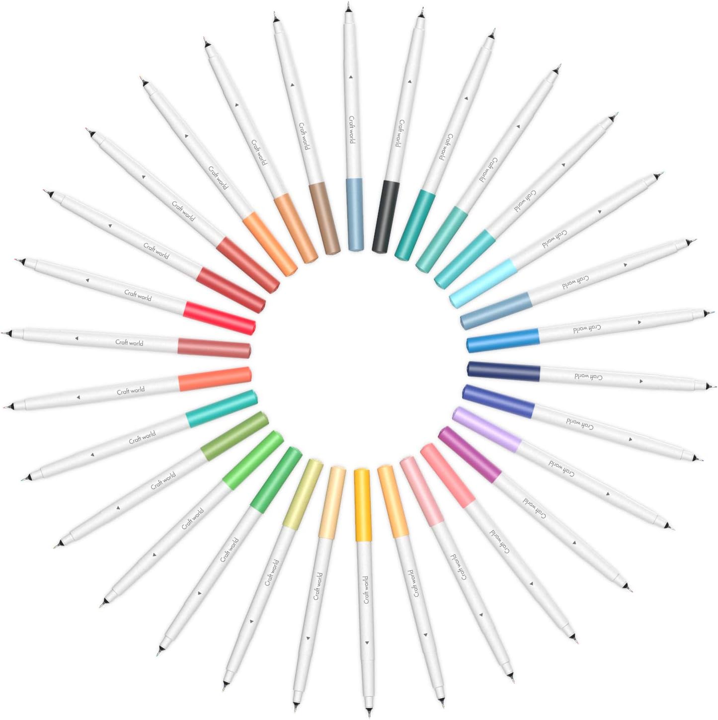 CRAFT WORLD 0.4 Tip Fine Point Pens for Cricut Maker 3/Maker/Explore 3/Air 2, Ultimate Fine Point Pens Set of 30 Pack Assorted Tools Accessories Writing Drawing Pen Compatible with Machine