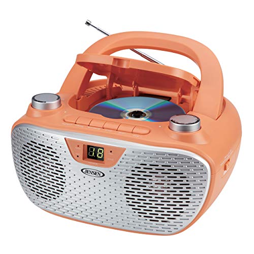 Jensen CD485BK Boombox CD AM/FM Stereo Radio (Black)