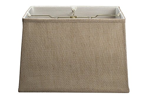 Rectangular Linen 18 Inch Washer Lampshade (Oatmeal)