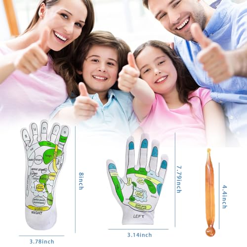 Reflexology Socks with Tools，Reflexology Socks，Acupressure Socks (1pair - Glove)
