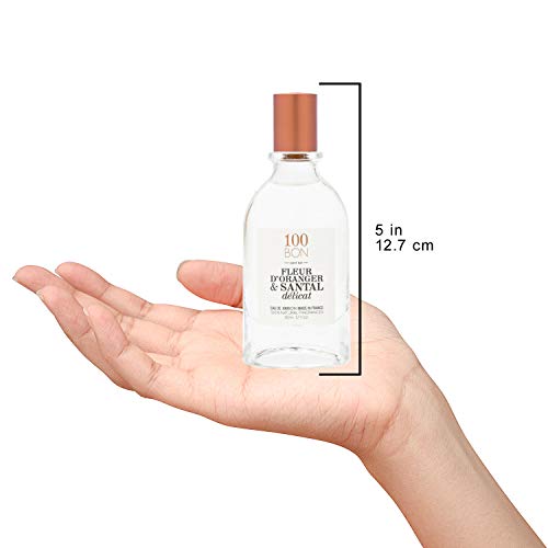 Fleur D'Oranger & Santal Delicat – Fresh & Soothing Organic Fragrance for Women & Men – Floral Fragrance with Bergamot, Orange Blossom & Sandalwood - 100% Natural Fragrance Spray, 0.5 Fl Oz