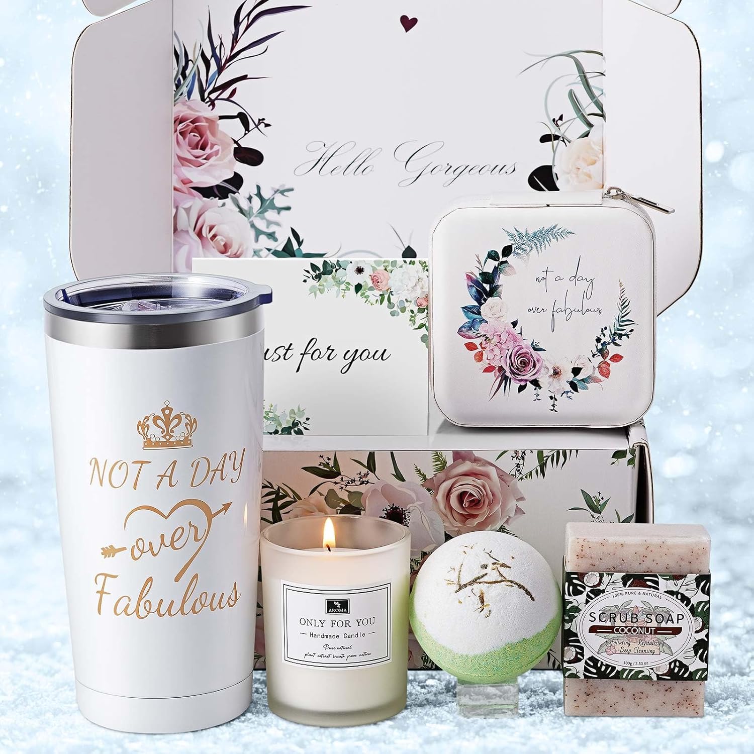 Birthday Gifts for Women,Gifts for Women,Her,Mom,Sister,Friends,Coworker,Grandma,Wife,Unique Personalized Spa Gift,Mothers day gifts Basket for Women,Christmas Gifts for Women