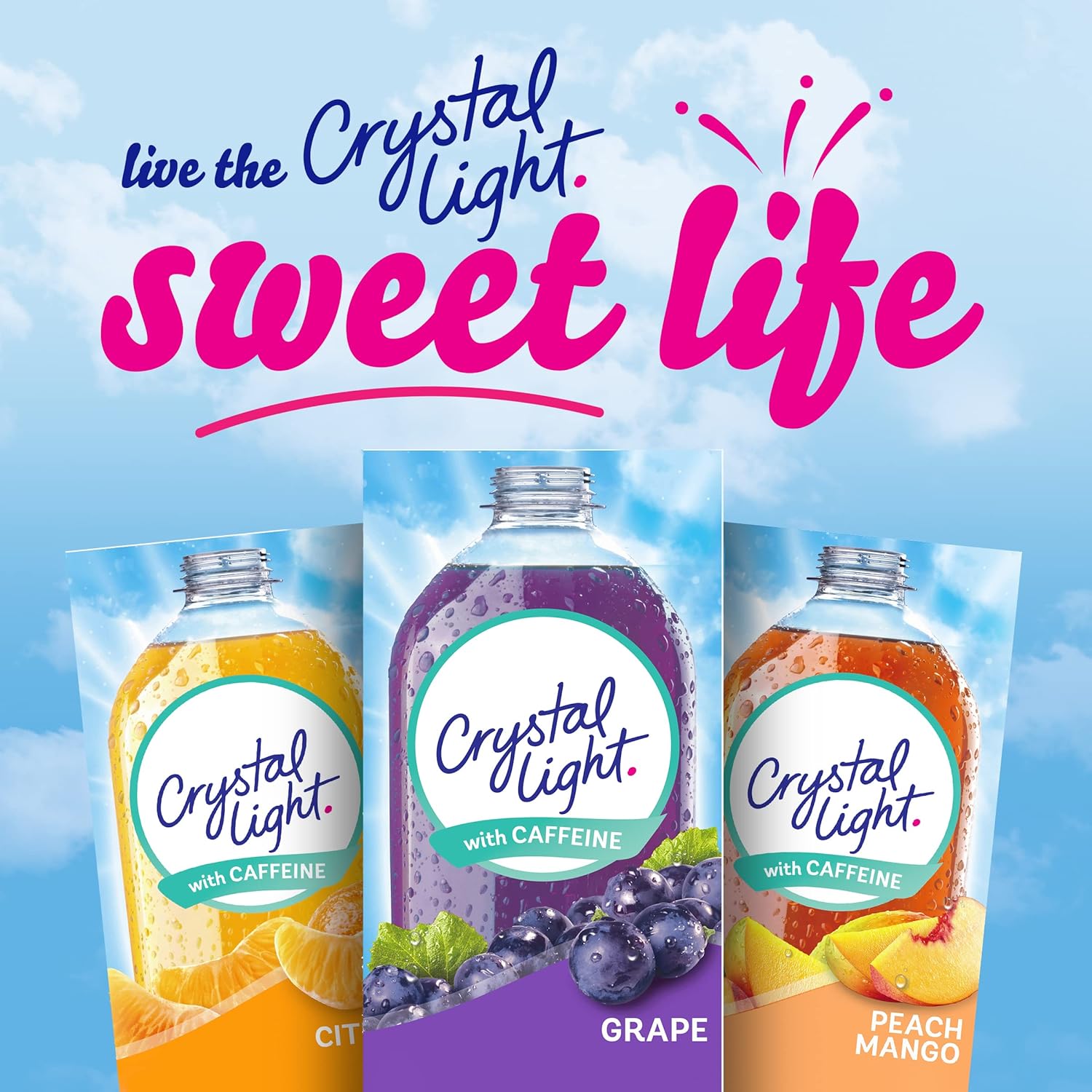 Crystal Light Sugar-Free Energy Grape On-The-Go Powdered Drink Mix 120 Count