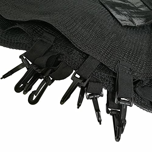 Trampoline spares Round Trampoline Safety Net 10ft 12ft 13ft 14ft 15ft 16ft Replacement Trampolines Enclosure Net with Zipper and Buckle Visibility Tear and Weather-resistant