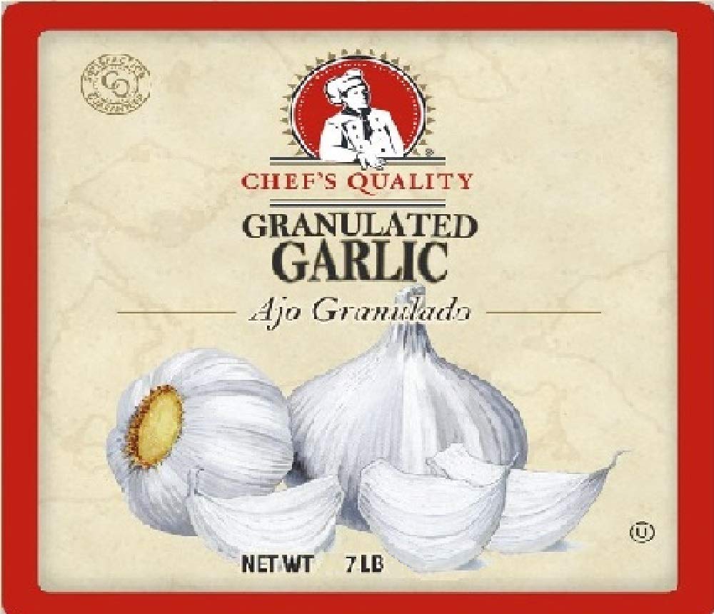 Chef's Quality Granulated Garlic 7 LB