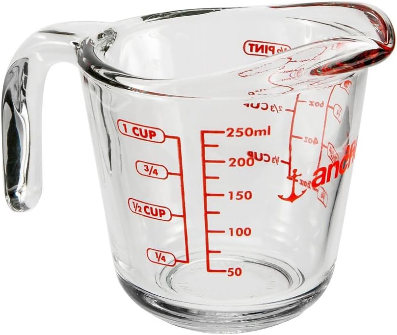 Anchor Hocking Glass 8 oz Measuring Cup