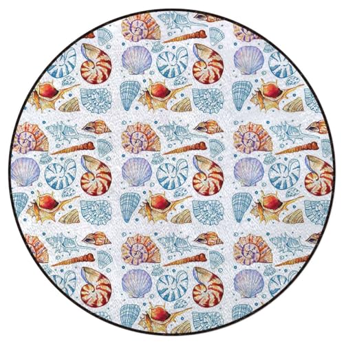 Vermilion Black White Round mat Office Chair Mat Hardwood Floor mat Round Chair Cushion for Office and Home Decoration Chair Cushion Old Fashioned Cultural Motifs Diameter 39.4 in