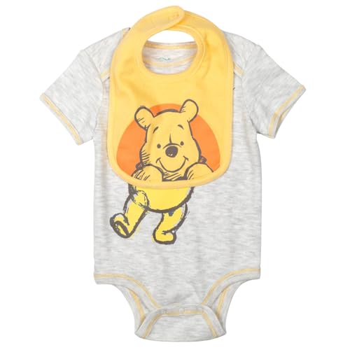 Disney Winnie The Pooh Babies Layette Set: Bodysuit Pants Bib Hat