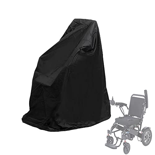 Electric Wheel Chair Cover Waterproof Mobility Scooter Storage Cover for Travel Power Wheelchair Dust Protective Cover with Adjustable Drawstring (45