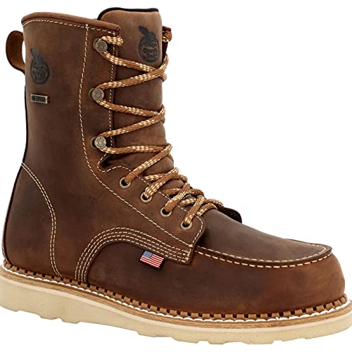 Georgia Boot Womens Men BRN 8