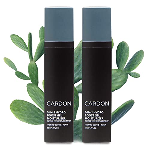 Cardon | Anti-Aging Face Moisturizer for Men | Korean Skincare Facial Lotion | Hydro Boost Gel | Healing Cactus Extract, Reduce Wrinkles, Repair Acne Scars | Ultra Light Face Cream (1 CT)