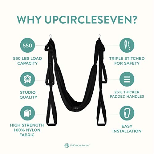 UpCircleSeven Aerial Yoga Swing Set Ceiling Mount Accessories