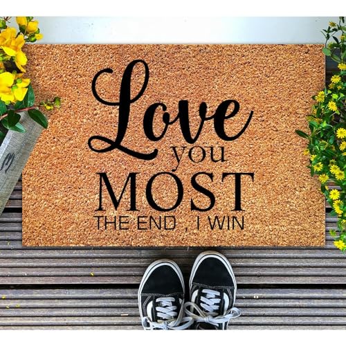 My Personal Failure Has Only Strengthened Coir Doormat Family Love Rectangular Door Mats Rustic Thick Durable Non Slip Mat for Outside Home High Traffic Area 16x24in