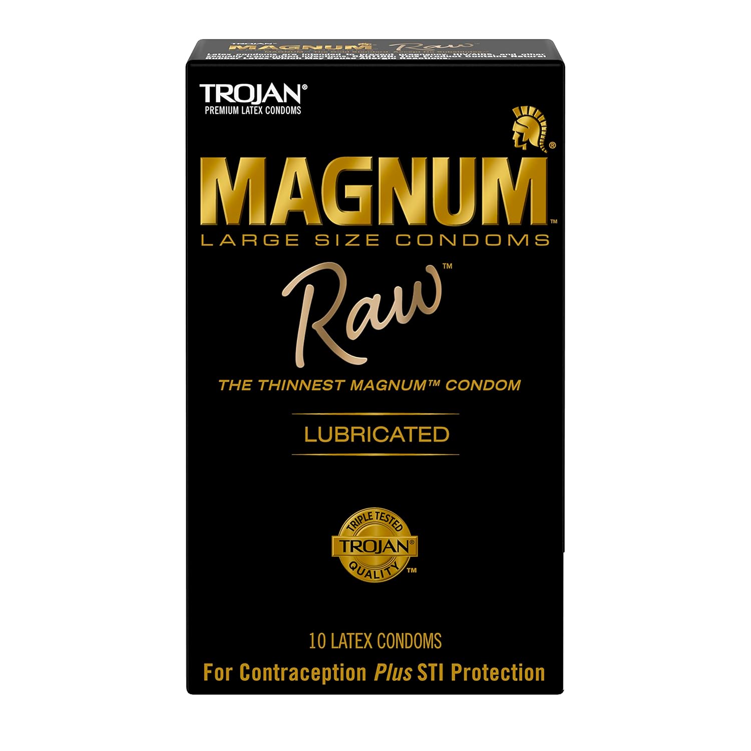 TROJAN Magnum BareSkin Premium Large 24 Count and MAGNUM RAW Large 10 Count Condoms