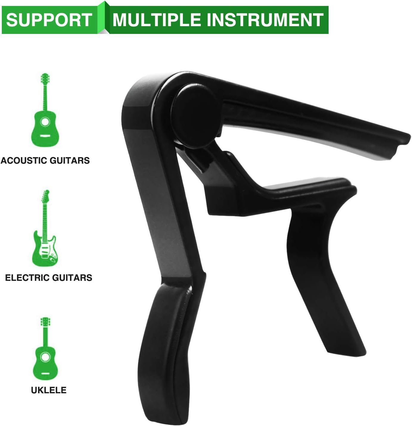 Guitar Capo, 6-String Acoustic & Electric Guitar Capo,Guitar Capo Acoustic(Black)