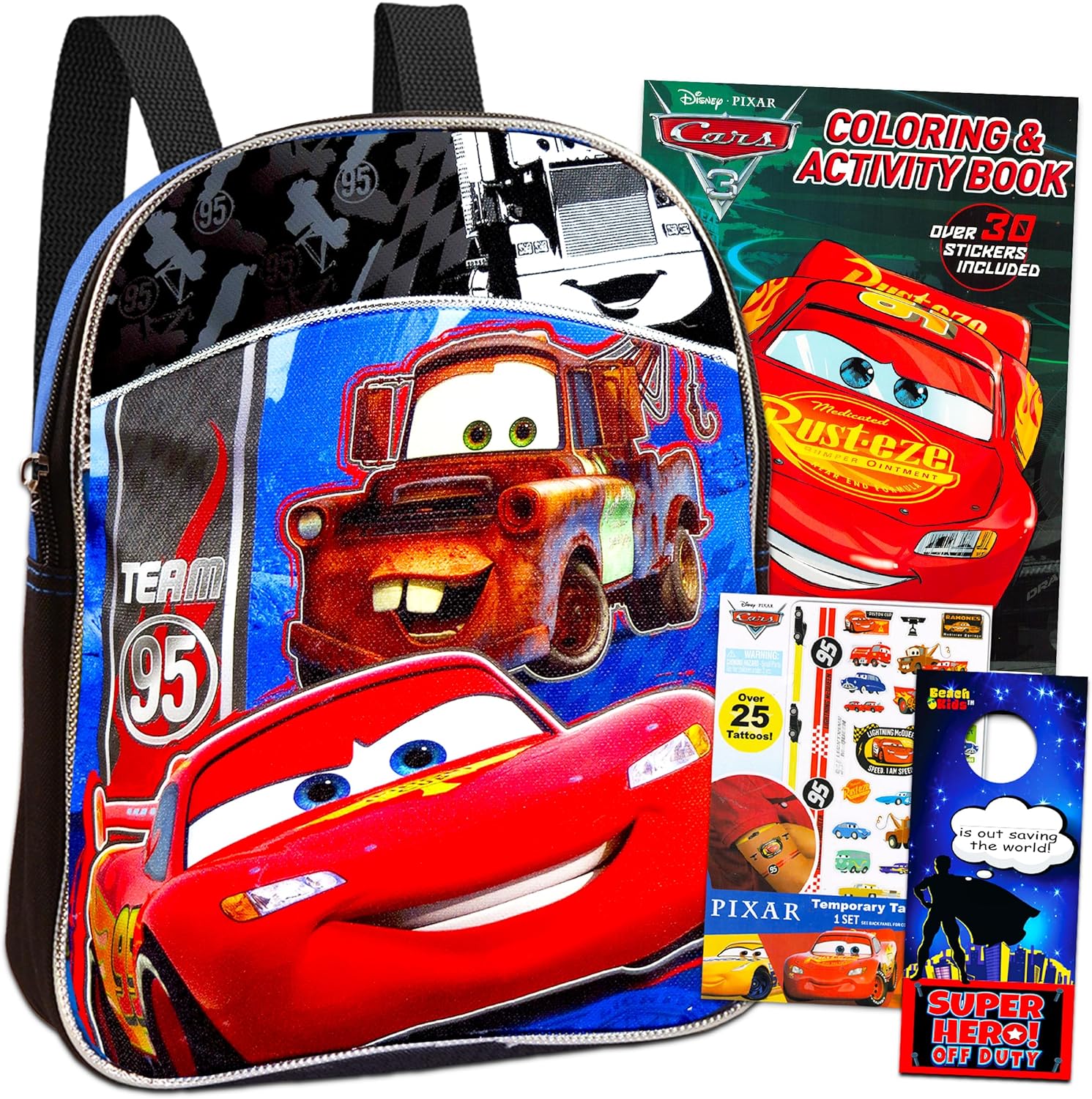 Disney Cars Backpack for Toddlers ~ Deluxe 11
