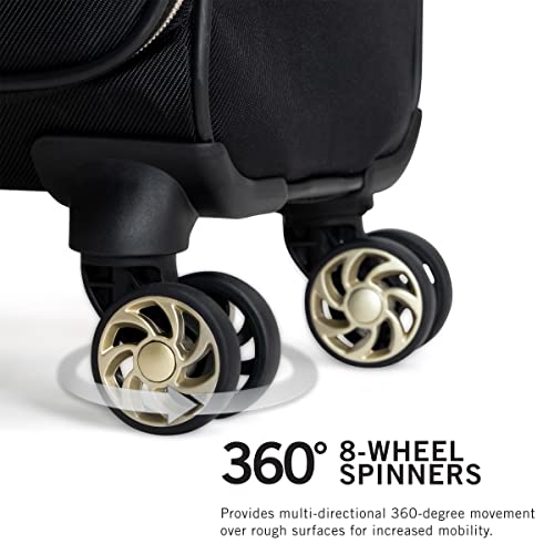 Kenneth Cole REACTION Chelsea Chevron Quilted Luggage, Black, 28-Inch Checked