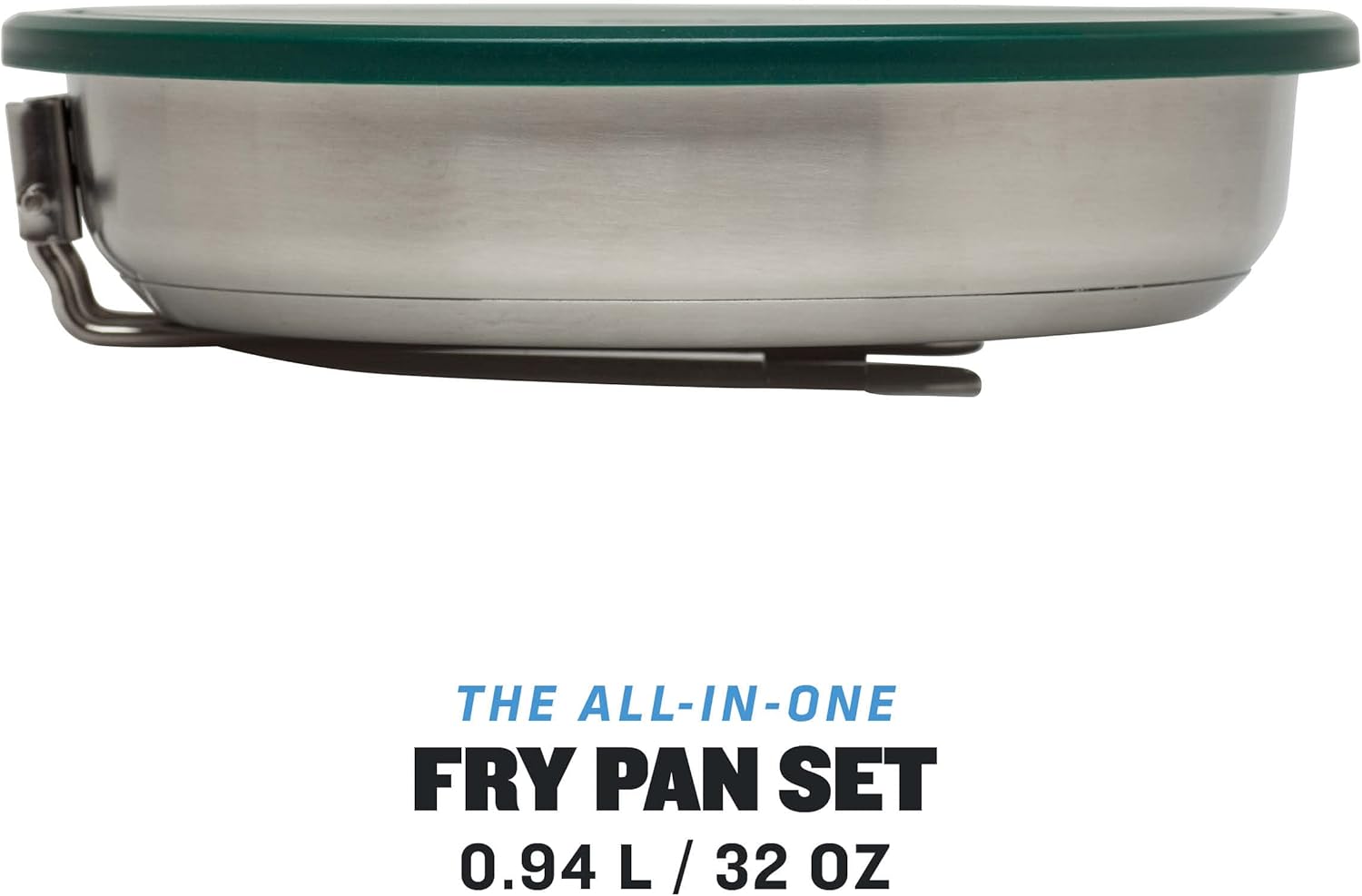 Stanley Adventure All-in-One Fry Pan Set - Stainless Steel Camp Cookware - 9 Piece Camping Cooking and Utensil Set - Lightweight Fry Pan Set for Backpacking, Hiking and Camping