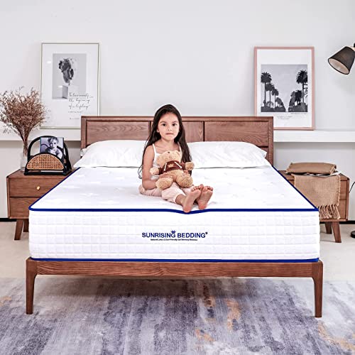 Queen Mattress,10 inch Gel Memory Foam Mattress for Pressure Relief & Cooling Sleep,Firm Feel,without Fiberglass,Queen Size Mattress in a Box,Made in USA,CertiPUR-US Certified,120 Day Free Return