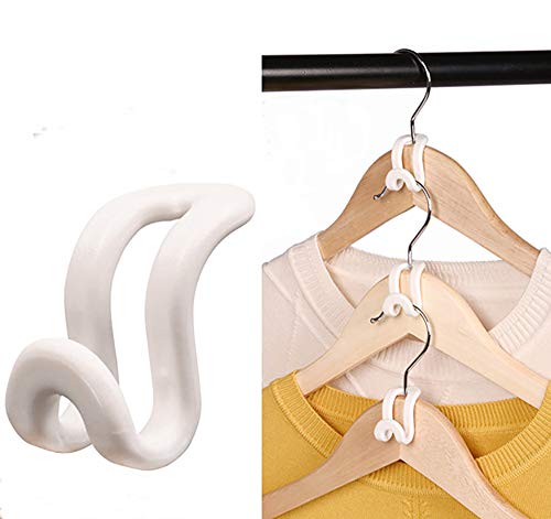 Mlici Connector Hooks Hanger Extenders for Velvet Hangers Coat Clothes Garment, Mini Cascading Velvet Hangers with Hooks, Heavy Duty Huggable Hangers Space Saving(Grey)