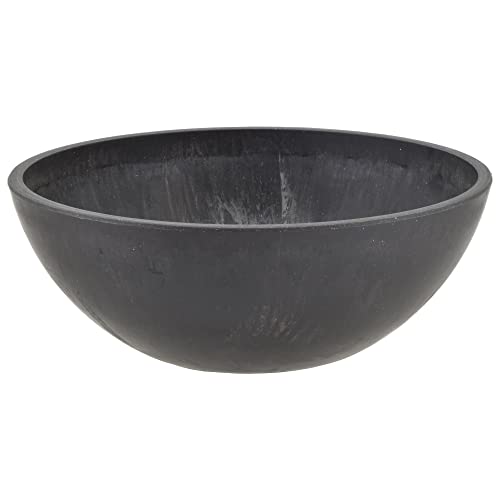 PSW Arcadia Products, Centerpiece Bowl, Fairy Garden Planter M30DC, 12 Inch, Dark Charcoal