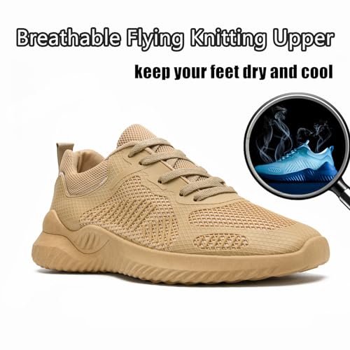 Womens Tennis Running Shoes Unisex Lightweight Breathable Walking Shoes Ultra Soft Flying Knitting Lace Up Fashion Sneakers Non slip Athletic Trainers Casual Sports Shoes