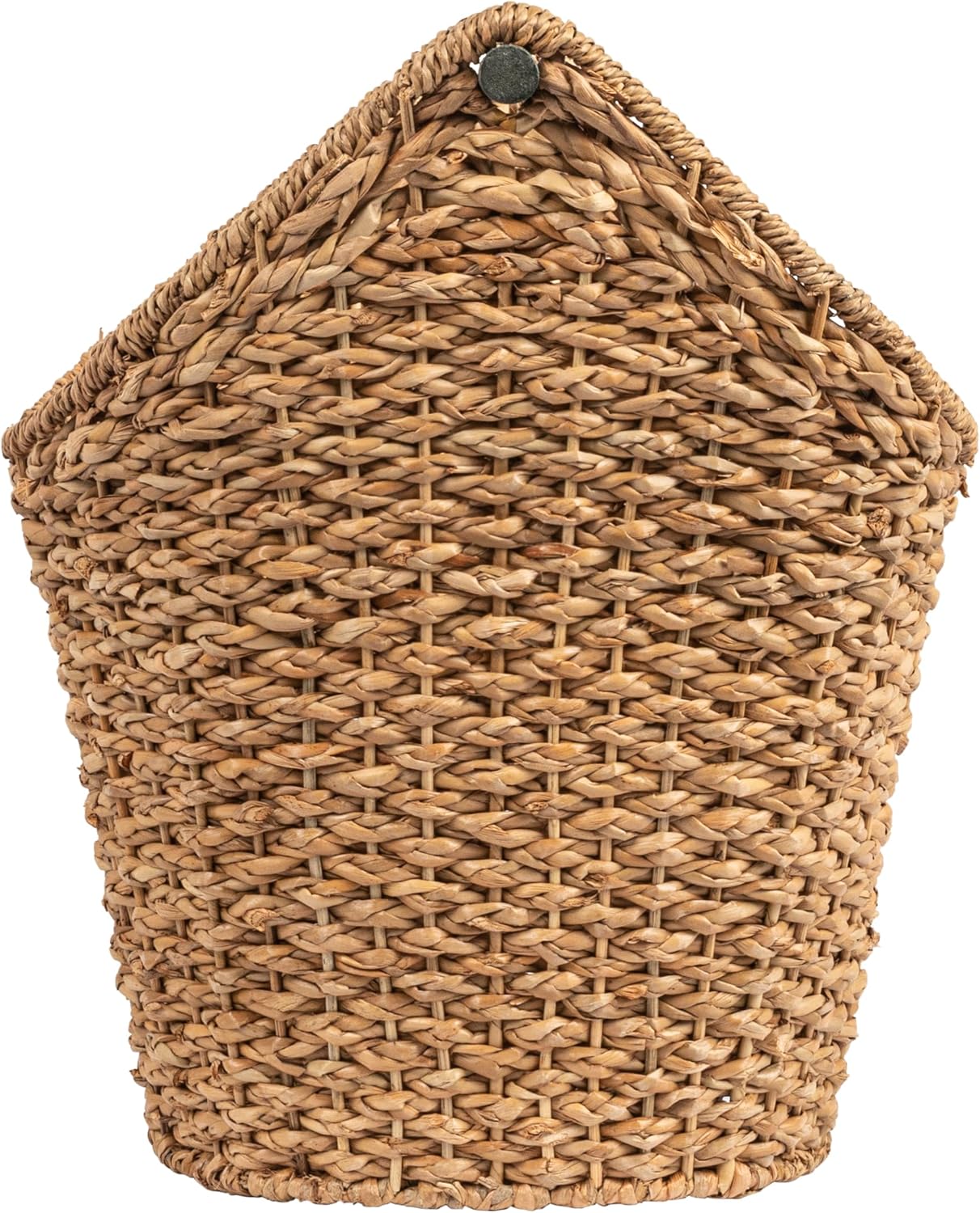 Bankuan Braided Oval Toilet Paper Basket with Wood Bar