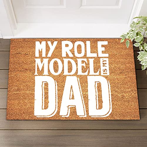 Shoe Mat Quotes Inspired Front Door Welcome Mat with Heavy-Duty My Family is Always My Priority Coir Doormat Home Entryway Farmhouse Decor Housewarming Gift 16x24in