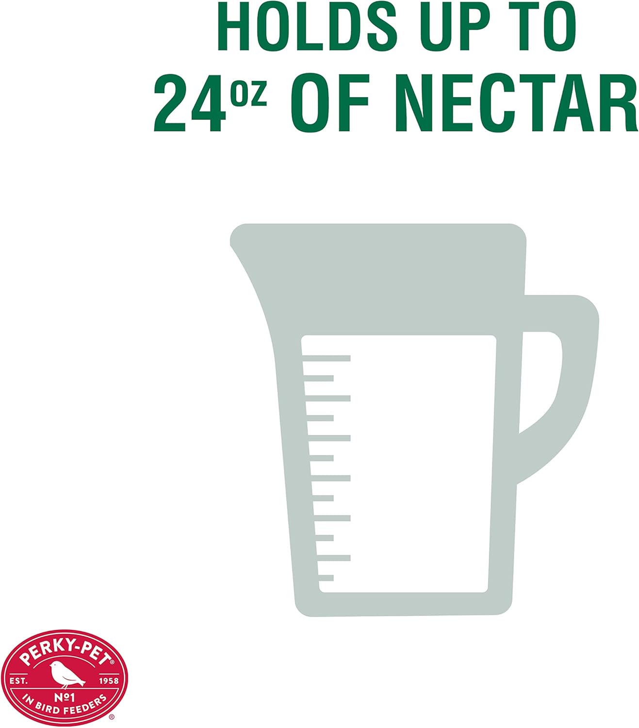 Perky-Pet 8119-2 Red Antique Bottle Hummingbird Feeder Large