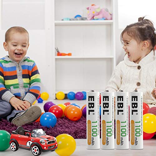 EBL AAA Rechargeable Batteries 24 Counts, Ni-MH Rechargeable AAA Batteries 1100mAh 1.2V Batteries