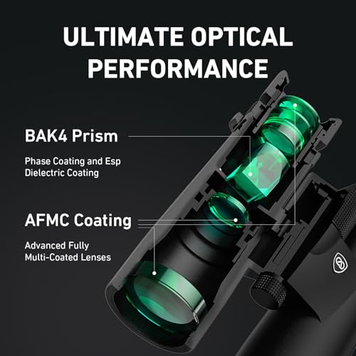 10x42 HD Binoculars for Adults High Powered with Phone Adapter, Tripod and Tripod Adapter, IPX7 Waterproof Binoculars with Clear Low Light Vision, Binoculars for Bird Watching Cruise Ship Travel