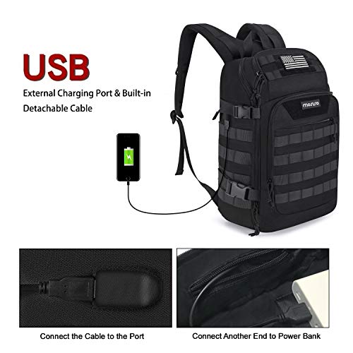MOSISO 30L Tactical Backpack, Military Daypack 3 Day Assault Pack Rucksack Bag