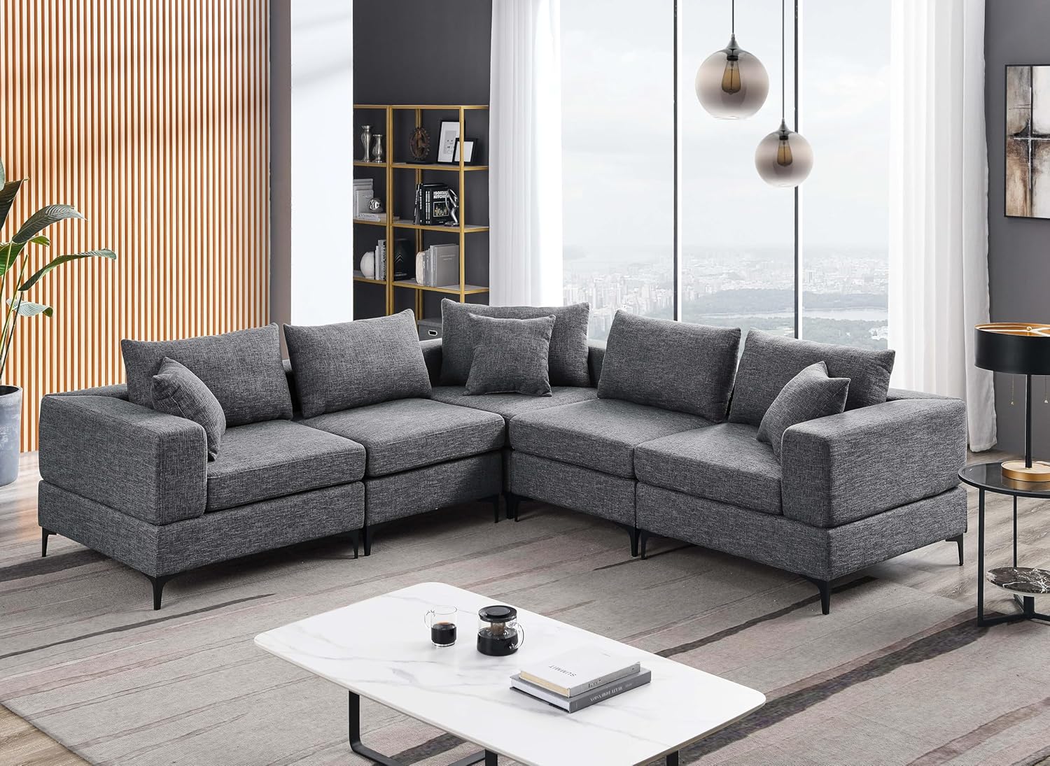 Modular Sectional, Gray