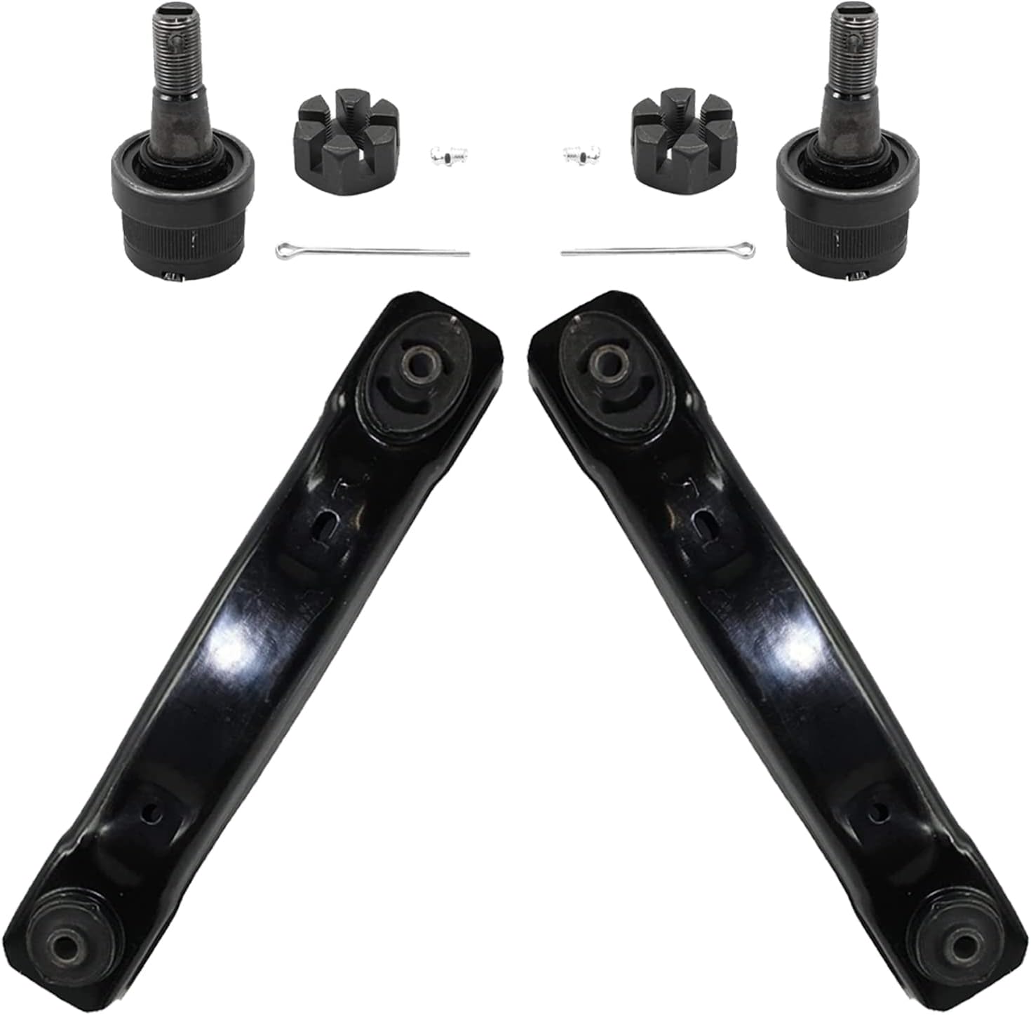 Detroit Axle - Complete Front Lower Control Arms and Lower Ball Joints Replacement for 1999-2004 Jeep Grand Cherokee - 4pc Set