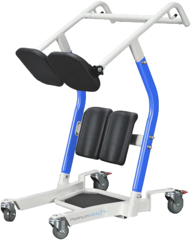 Platinum Health OptiMove Stand Assist Lift. Sit-to-Stand Standing Transfer Lift-Fall Prevention Patient Transfer Lifter-Helps Reduce Caregiver Injuries. 500lb. Weight Capacity