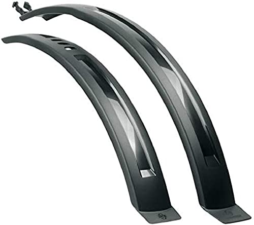 SKS Germany Mudguard Set for Mountain and Trekking Bikes (Bicycle Accessories Made of Impact-Resistant High-Performance Plastic, Optimum Splash Guard, Easy Assembly, Various Models)
