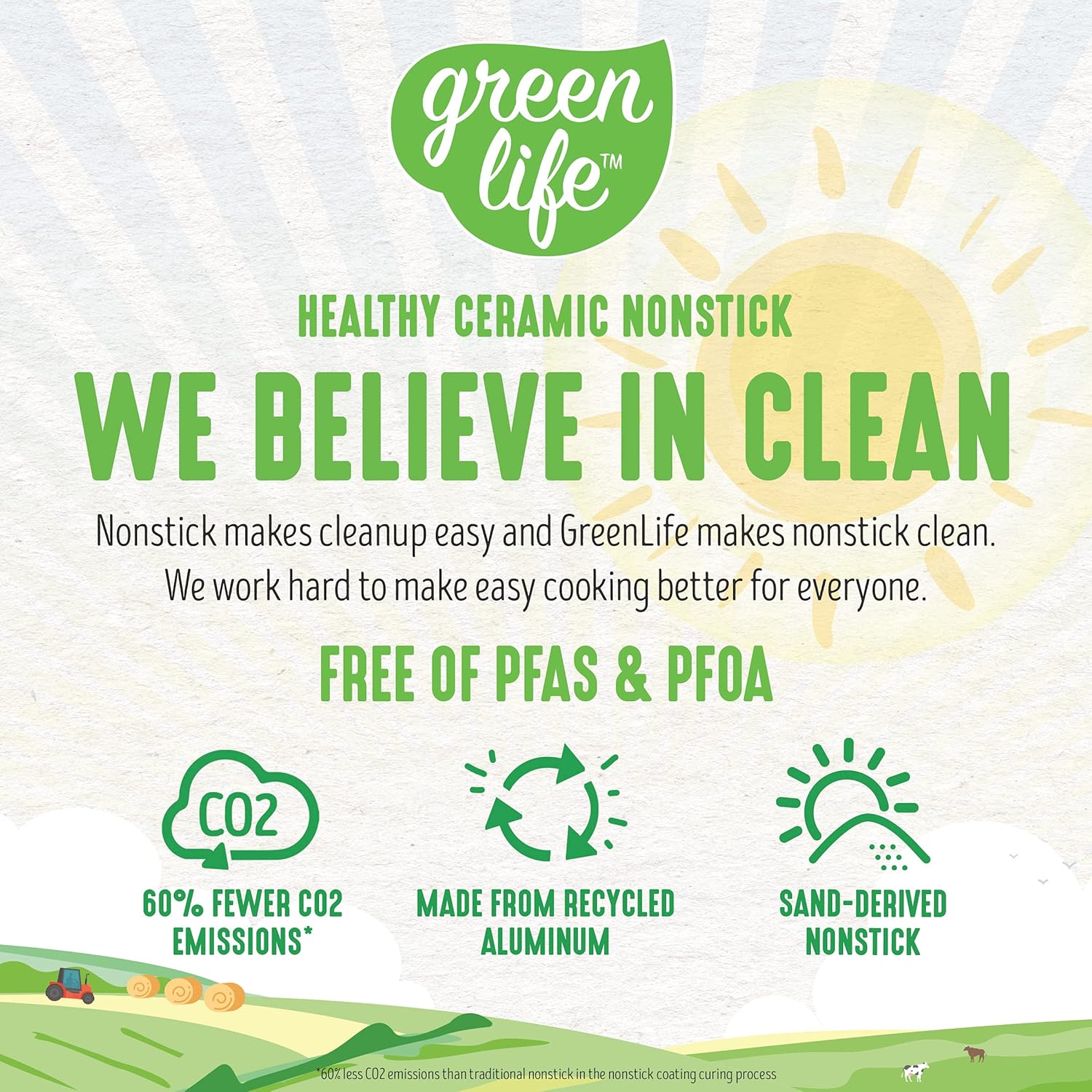 GreenLife Soft Grip Healthy Ceramic Nonstick 16 Piece Cookware Pots and Pans Set, Turquoise & Soft Grip Healthy Ceramic Nonstick, 11