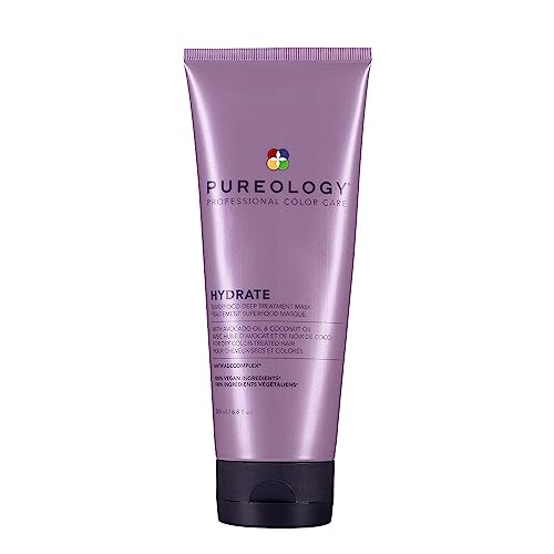 Pureology Hydrate Superfood Treatment Hair Mask | For Dry, Color Treated Hair | Silicone-Free | Vegan