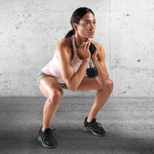 CAP Barbell Coated Hex Dumbbell Weights, Single