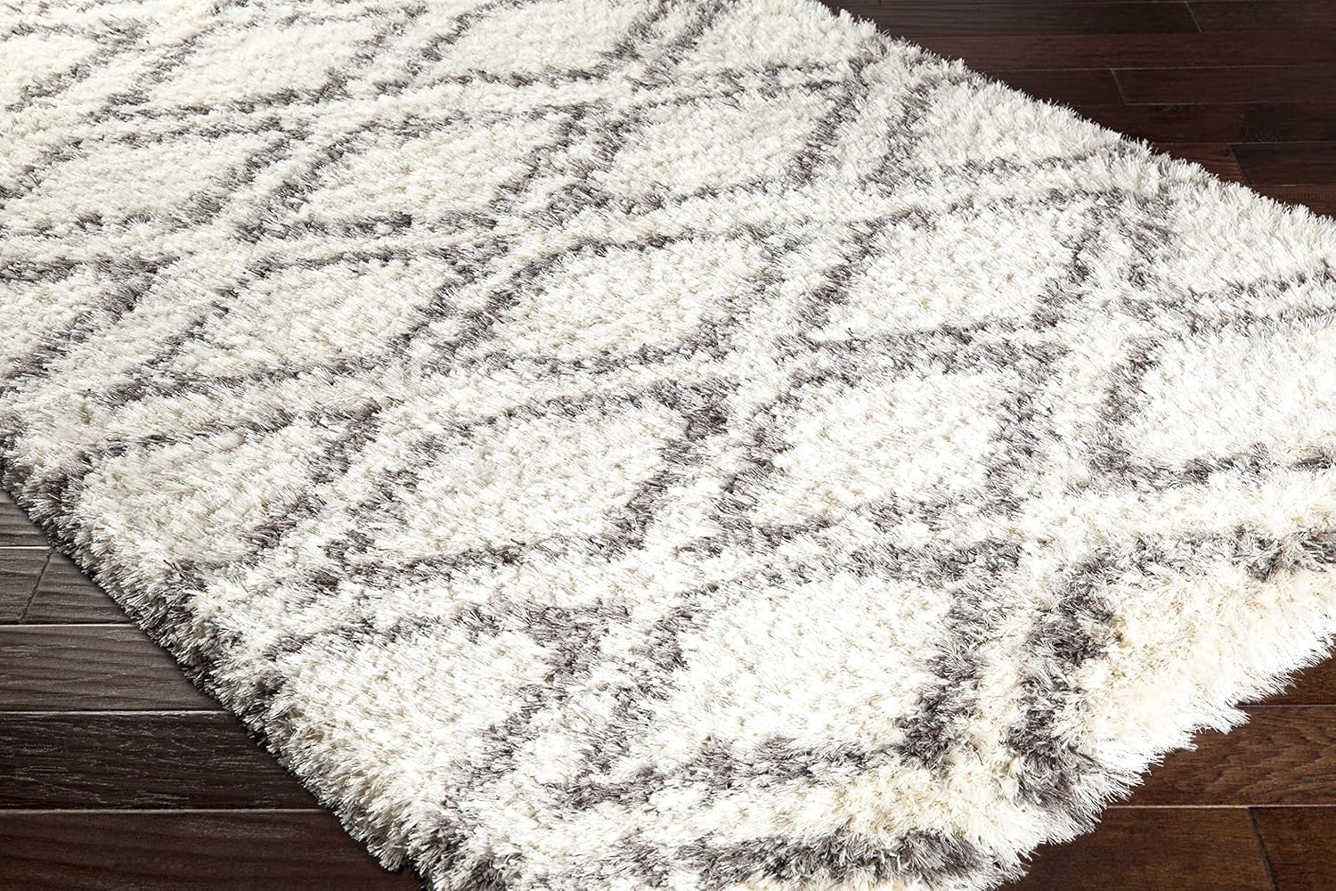 Hauteloom Seabrook Wool Living Room, Bedroom Area Rug - Bohemian/Global - Plush Pile - Beige, Gray, Brown - 7'10