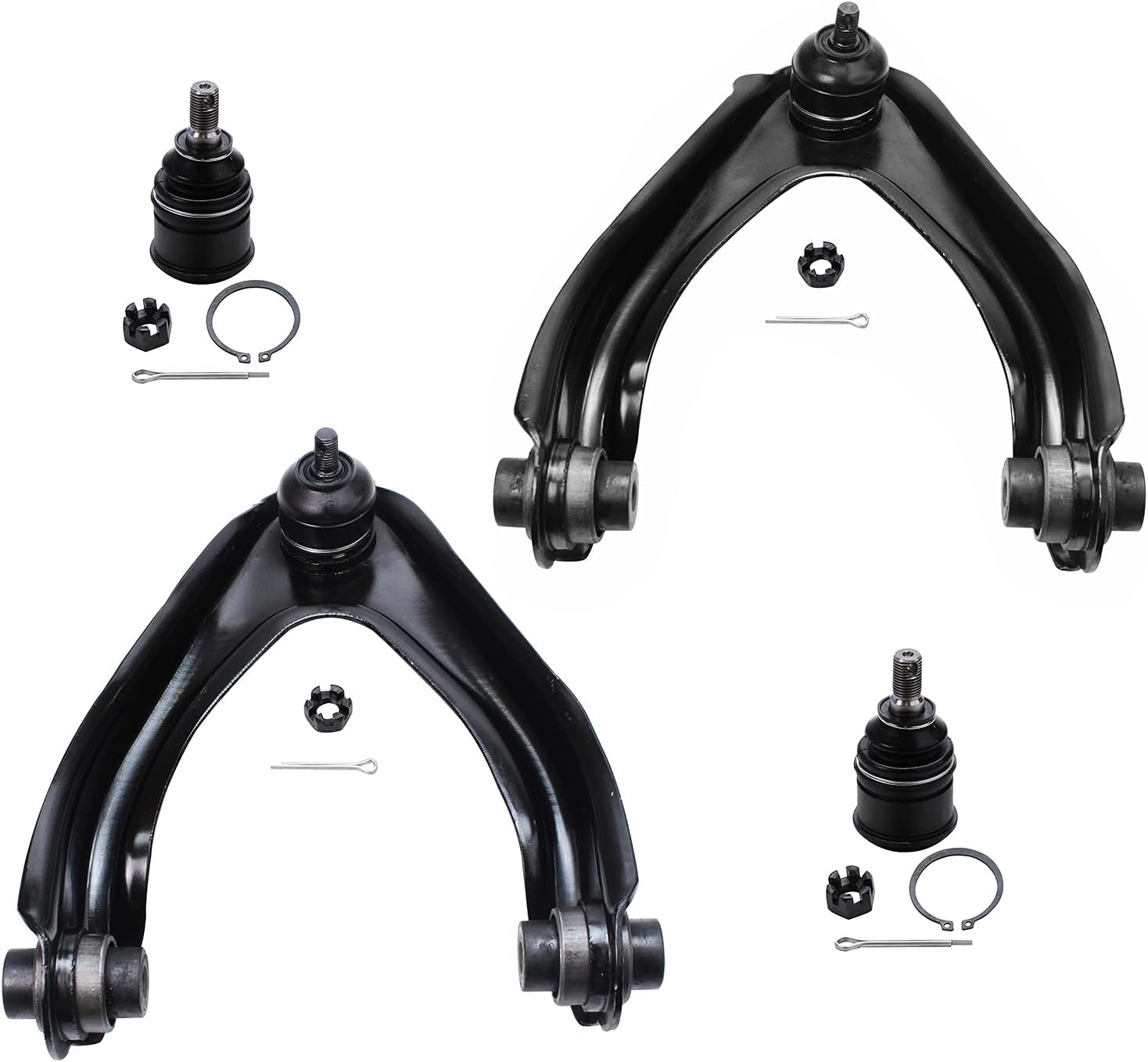 Detroit Axle - 12pc Front End Suspension Kit for Honda CR-V 1997 1998 1999 2000 2001, 2 Upper Control Arms 2 Lower Ball Joints 4 Outer & Inner Tie Rods 2 Sway Bars 2 Boots & Bellows Replacement