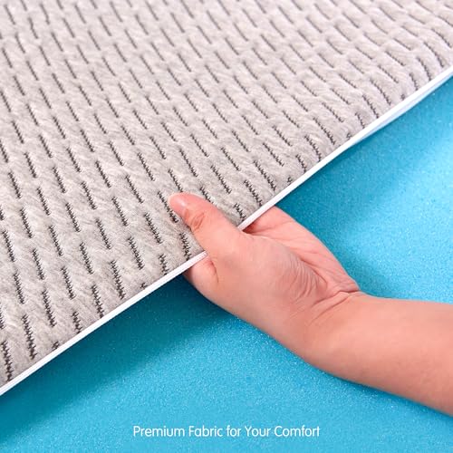 Hokway 4 Inch Gel Memory Foam Mattress Topper King Bed Topper with Removable Cover Mattress Topper with Non-Slip Design - King