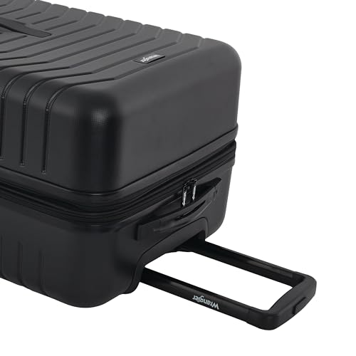Wrangler Trunk Spinner Set, Black, 2 Luggage & 2 Packing Cubes