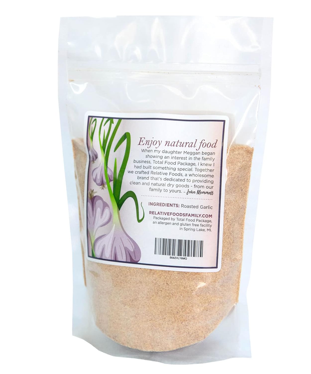 Relative Foods Roasted Garlic, 1 pound resealable bag - Rich & Aromatic Granulated Garlic Bulk Powder for Gravy, Soup, Sauce & More - Roasted Fresh Garlic for Seasoning - Gluten Free Kitchen Pantry Staples