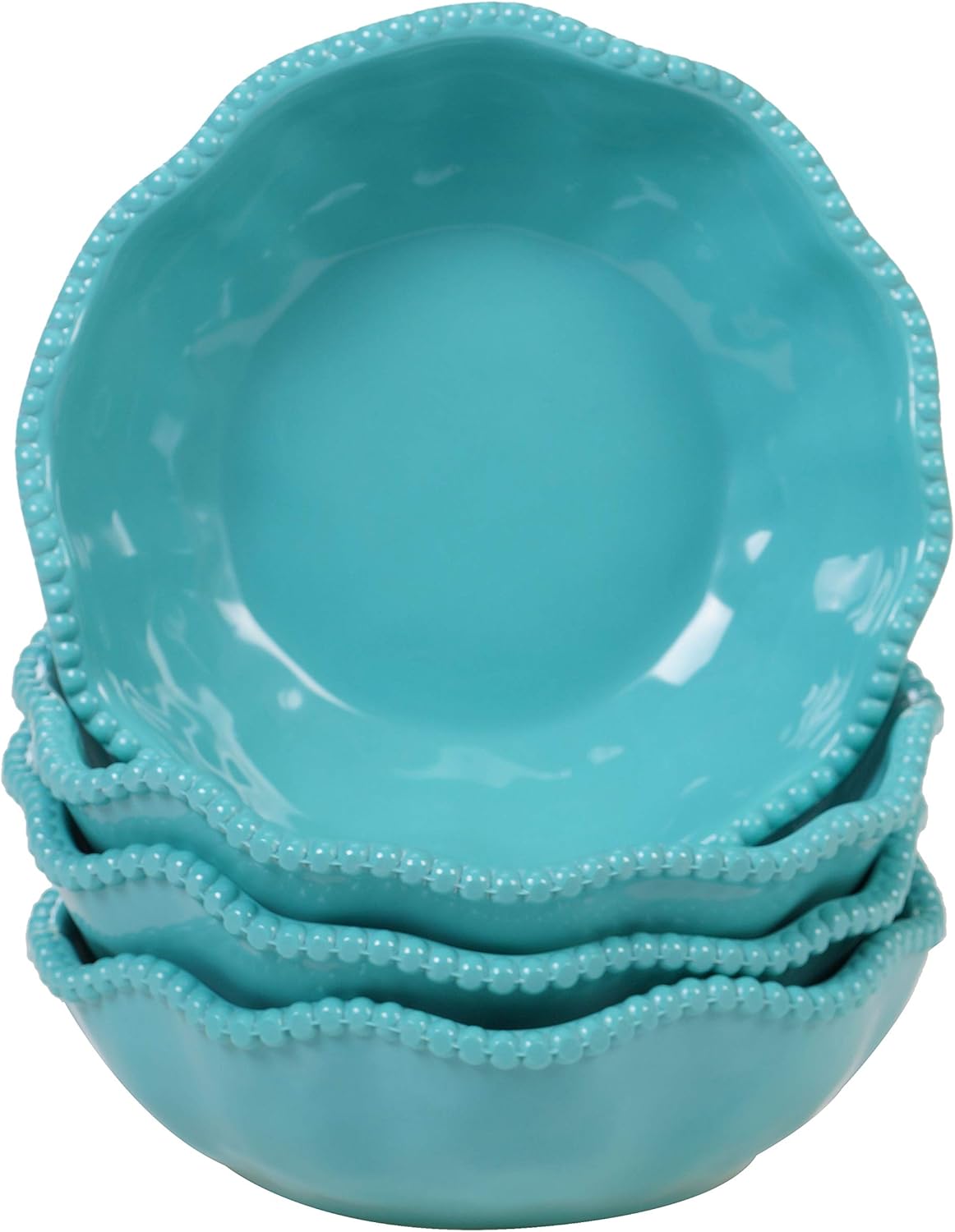 Certified International Teal Perlette Melamine 7.5